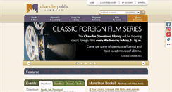 Desktop Screenshot of chandlerlibrary.org
